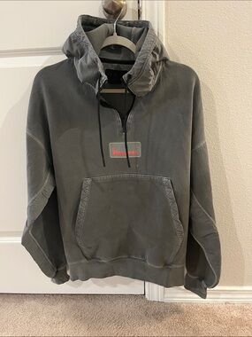 Jordan Black Sweatshirt with Red Grid '23 Engineered' Graphic